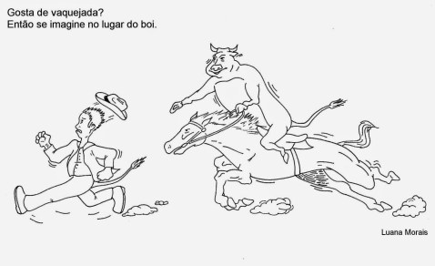 Resultado de imagem para charge vaquejada