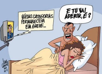 Resultado de imagem para charge greve geral