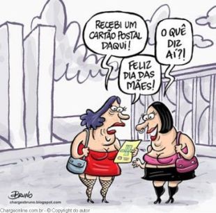 Resultado de imagem para charge dia das mães