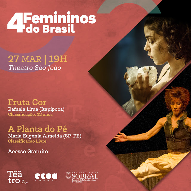 Teatro da Terça - Card 4 Femininos do Brasil