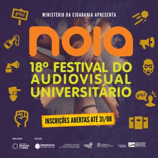 Resultado de imagem para O NOIA â Festival do Audiovisual UniversitÃ¡rio estÃ¡ com inscriÃ§Ãµes abertas atÃ© 31 de agosto. Os realizadores podem se inscrever online, gratuitamente, atravÃ©s de formulÃ¡rio disponibilizado nesse link. Candidatos podem concorrer a trÃªs categorias: "Mostra Brasileira de Cinema UniversitÃ¡rio", "Mostra Cearense de Fotografia UniversitÃ¡ria" e "Mostra Cearense de Bandas UniversitÃ¡rias". O evento acontece no Centro DragÃ£o do Mar de Arte e Cultura (CDMAC), entre os dias 22 e 27 de outubro. Por 18 anos seguidos, o NOIA propicia espaÃ§o hÃ­brido para interferÃªncias artÃ­sticas de Ã¡udio e imagem. Unindo cinema, fotografia e mÃºsica, o intuito Ã© promover a produÃ§Ã£o audiovisual realizada por estudantes brasileiros, a profissionalizaÃ§Ã£o de jovens e adultos por meio da Cultura, a discussÃ£o sobre o fazer audiovisual e a democratizaÃ§Ã£o do Cinema Nacional. A programaÃ§Ã£o completa inclui sessÃµes especiais de filmes dos cineastas homenageados, sessÃ£o NOIA AcessÃ­vel (com audiodescriÃ§Ã£o e legendagem para surdos e ensurdecidos), workshops, debates pÃ³s-exibiÃ§Ã£o, performances, interferÃªncias, VJs, videomapping, SeminÃ¡rio e FÃ³rum do Audiovisual UniversitÃ¡rio. AlÃ©m disso, apÃ³s o Festival, realizamos anualmente as itinerÃ¢ncias local, nacional e internacional, mostras televisivas e na internet. "Ao longo dos anos, o Festival NOIA construiu um espaÃ§o em que confluem tecnologia, arte, comunicaÃ§Ã£o e educaÃ§Ã£o superior. Isso nos fez um evento que prioriza a criatividade, uma vez que no NOIA a MÃºsica, a Fotografia e o Cinema tÃªm espaÃ§os exclusivos e pontos de encontro; tanto na difusÃ£o, quanto na produÃ§Ã£o e no debate", apontam em nota os organizadores. ServiÃ§o: 18Âº NOIA - Festival do Audiovisual UniversitÃ¡rio. InscriÃ§Ãµes online atÃ© 31 de agosto. Regulamentos e Fichas de InscriÃ§Ã£o aqui.